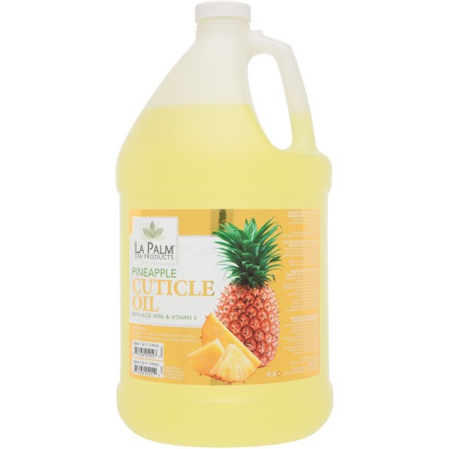 La Palm PINEAPPLE CUTICLE OIL WITH ALOE VERA & VITAMIN E - 1 Gallon (5L) (La Palm PINEAPPLE CUTICLE OIL WITH ALOE VERA & VITAMIN E) by www.nailsandbeautysupply.com