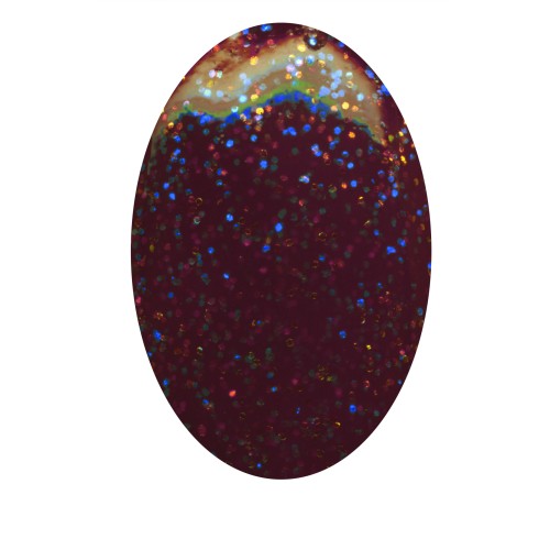 010: XO Designed powder Gel/Dark Brown Glitter (P010) by www.nailsandbeautysupply.com