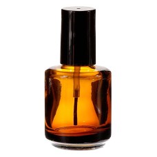 Glass Nail Polish Bottle - Amber  0.5oz