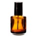 Glass Nail Polish Bottle - Amber / Clear - 0.5oz (Glass Nail Polish Bottle - Amber / Clear - 0.5oz) by www.nailsandbeautysupply.com